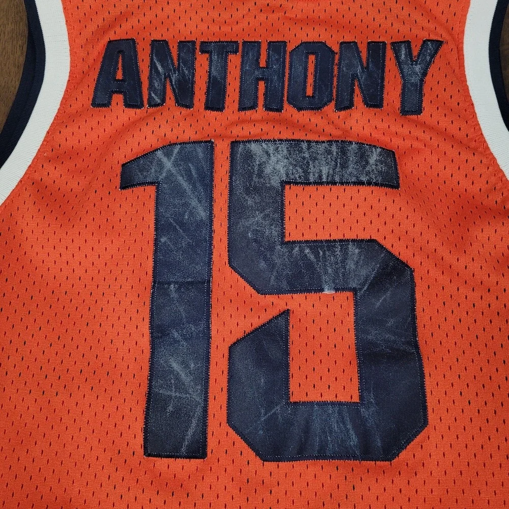 Syracuse Orangemen Nike Y2K Basketball Jersey #15 Carmelo Anthony Men's M